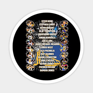 Golden State 2017 NBA Champs Team Magnet